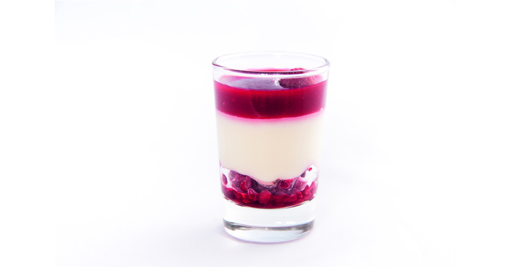 Verrine mascarpone framboise